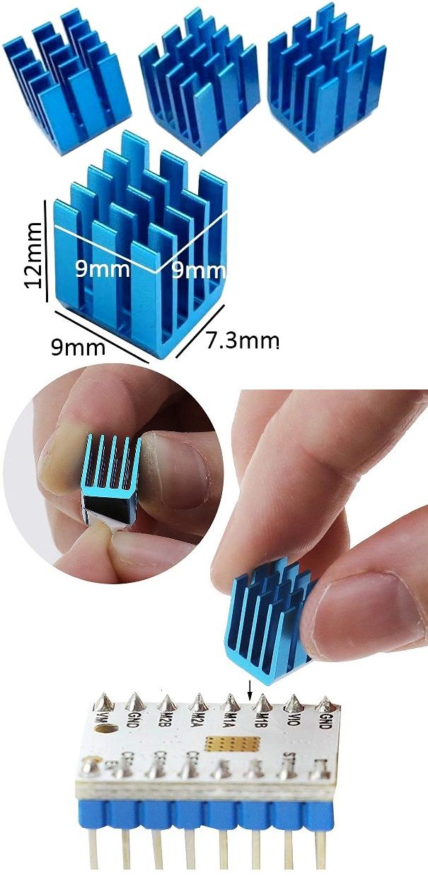 Mini Disipador 9x9x12mm